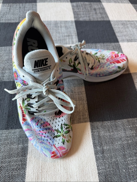 Nike Shoes - Nike Women’s Running Shoes - White with Multicolor Floral